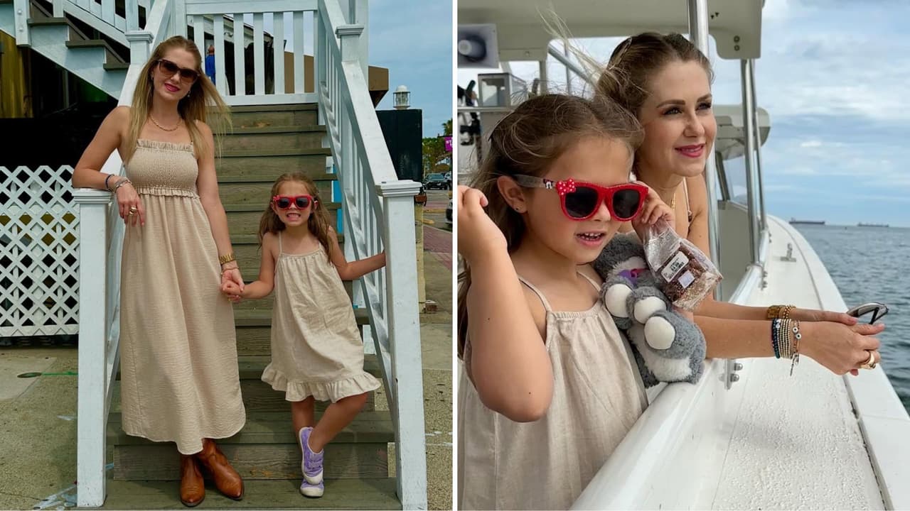 Ingrid Martz junto a su hija Martina