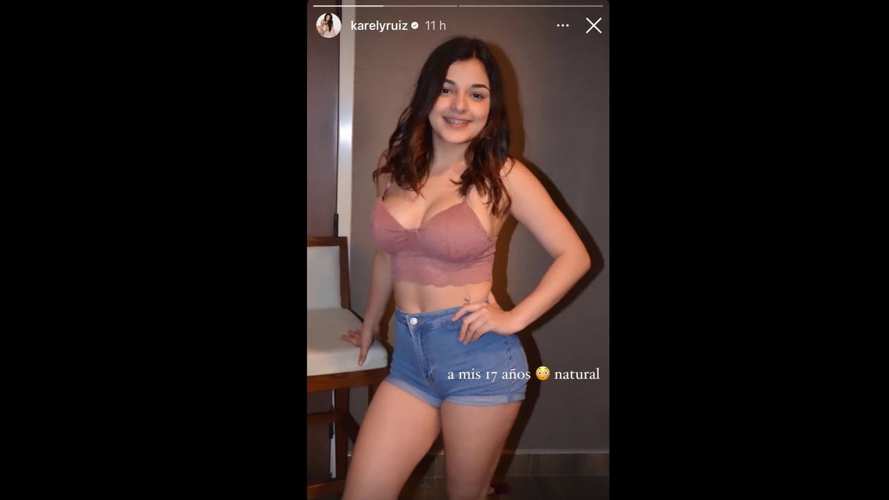 Karely Ruiz muestra cómo se vería a los 17 años