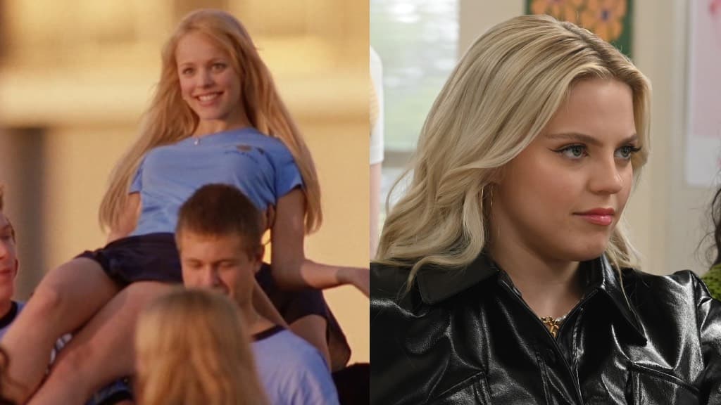Rachel McAdams y Reneé Rapp interpretan a Regina George en 'Mean Girls'.