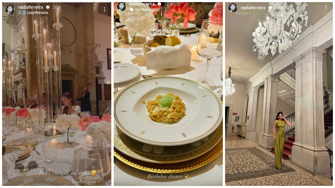 Nadia Ferreira celebró su cumpleaños número 25 en Venecia.