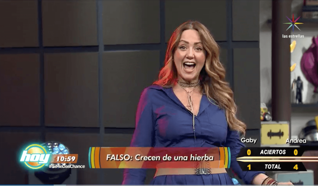 Andrea Legarreta está de diez ¿Cierto o Falso?