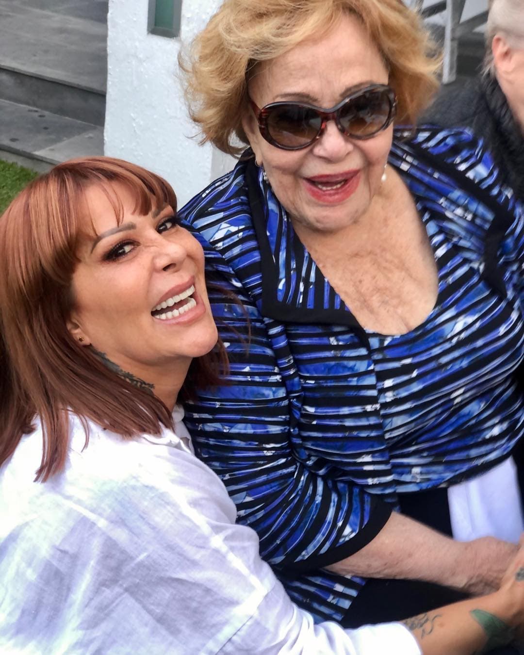 Alejandra Guzmán junto a Silvia Pinal