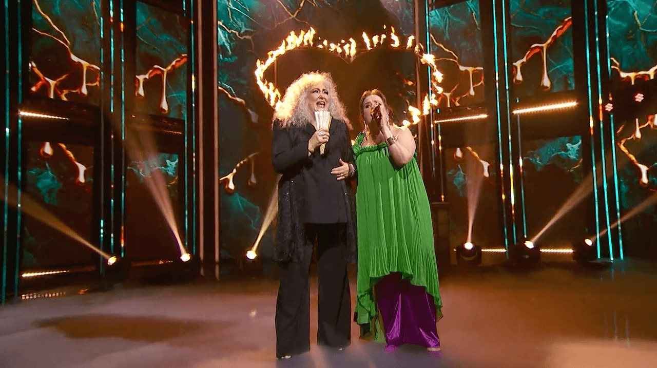 Amanda Miguel e Isabel Lascurain.