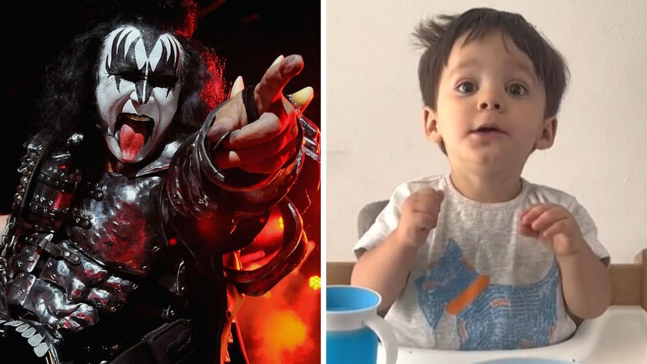 Bebé "rockstar" prefiere escuchar Kiss que música infantil: video hace reir a TikTok