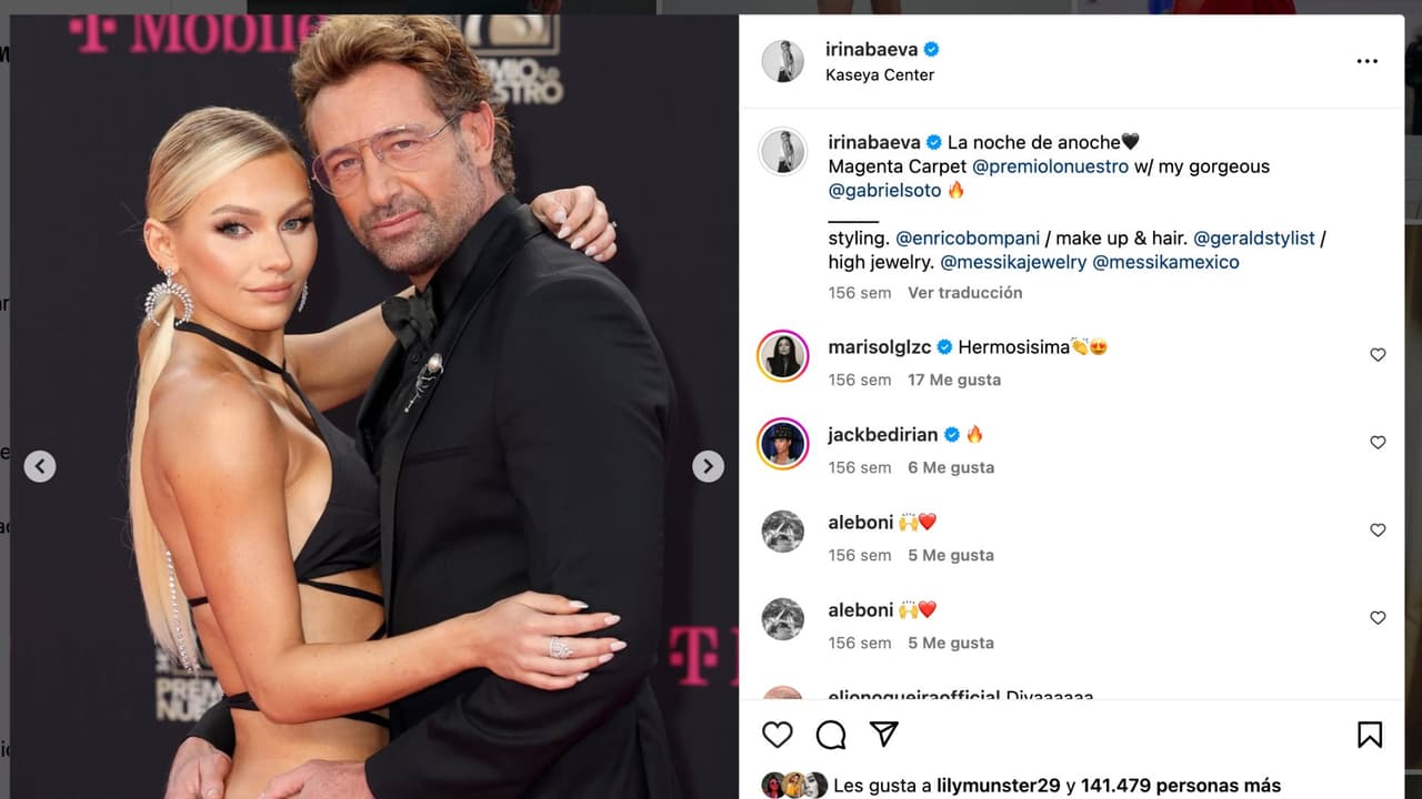 Irina Bavea y Gabriel Soto.