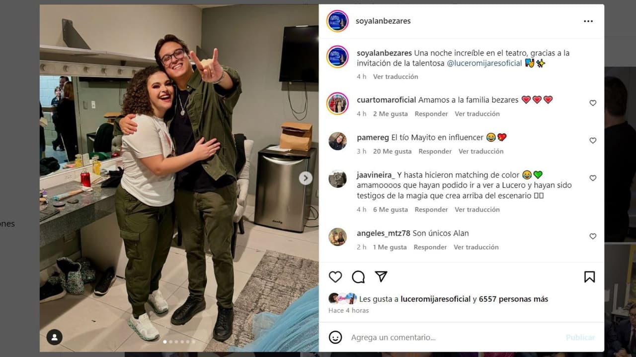 Alan, hijo de Mario Bezares, y Lucerito Mijares.