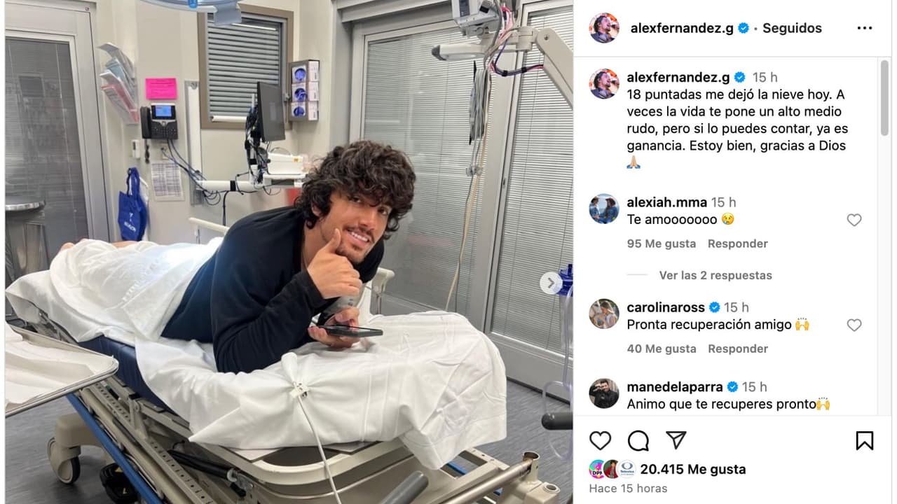 Alex, hijo de Alejandro Fernández, sufre accidente.