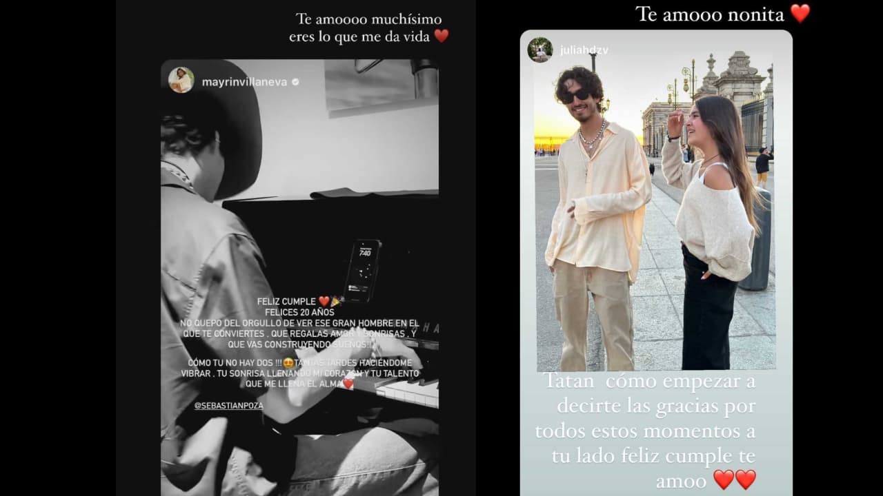 Sebastián Poza agradeció las palabras de su mamá y hermana