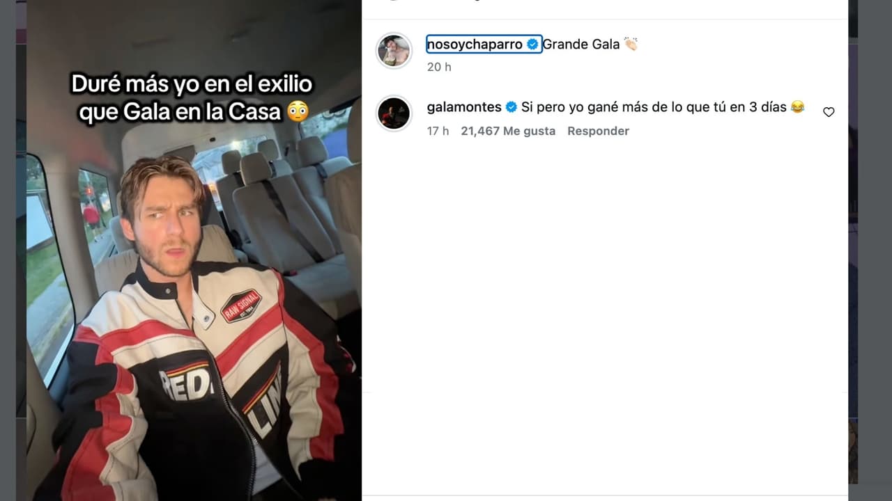 Luis reacciona a la salida de Gala Montes y ella responde.