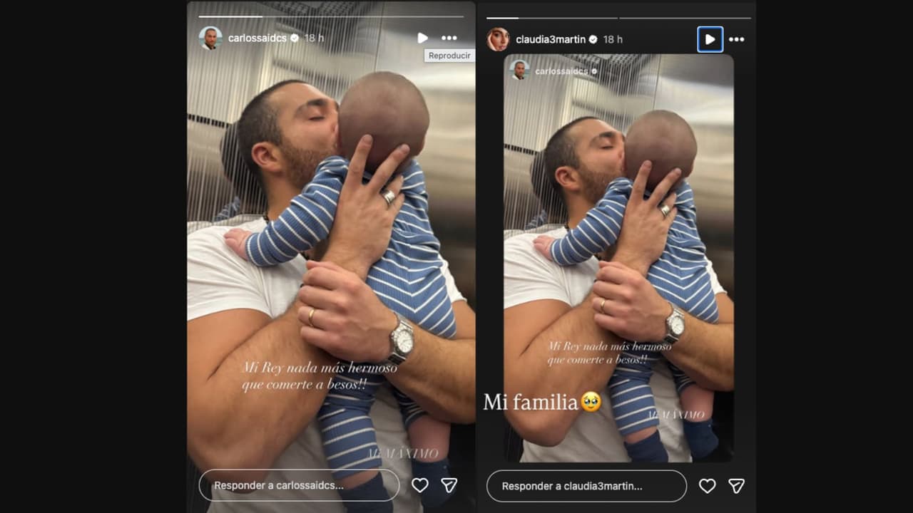 Carlos Said y Claudia Martín muestran lo mucho que ha crecido su hijo Máximo