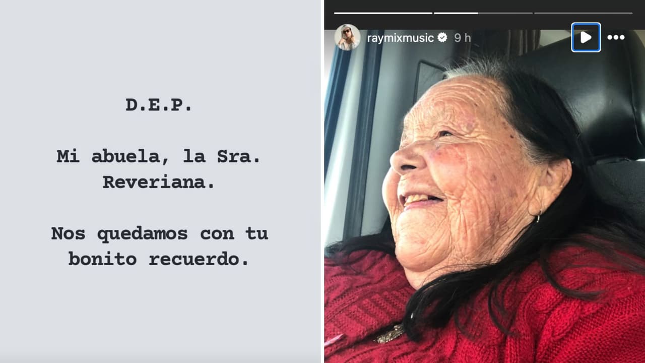 Raymix se despide de su abuela.