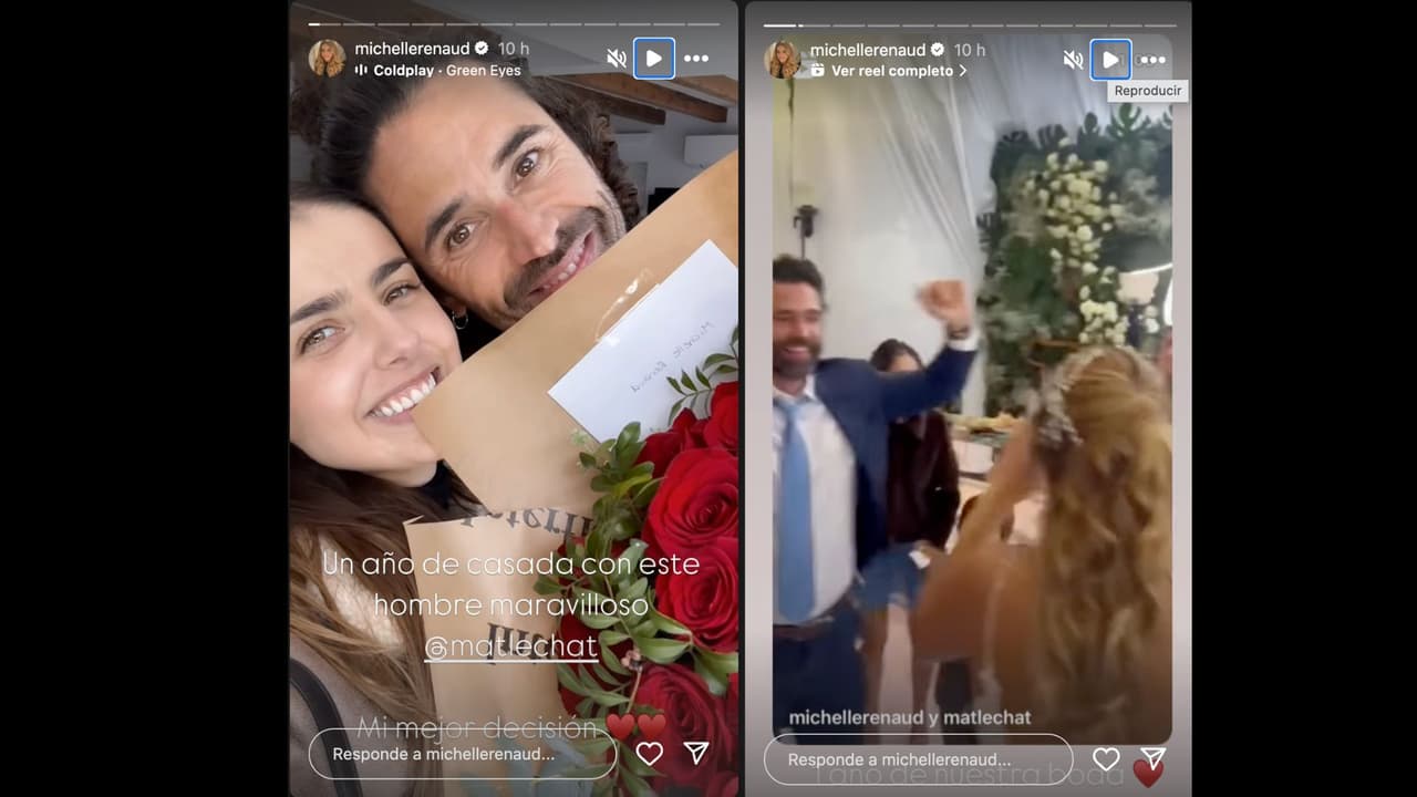 Michelle Renaud dedica emotivo mensaje a su esposo Matías Novoa por su primer aniversario de bodas