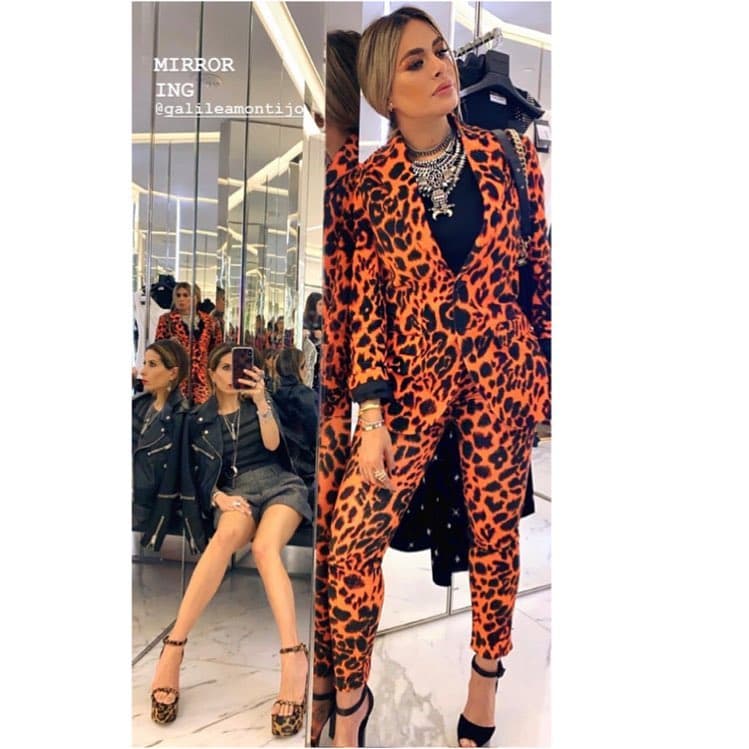 Como es costumbre, Gali arrasó con su outfit de leopardo.