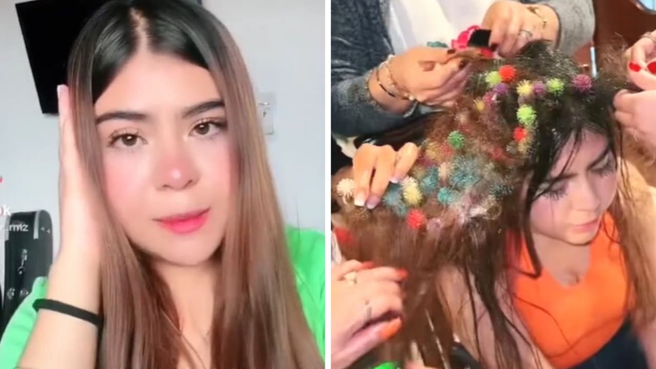 Niños enredan juguetes en el cabello de su prima y así le ayudaron a quitárselos