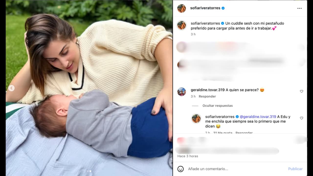 Sofía Rivera Torres revela a quién se parece su hijo