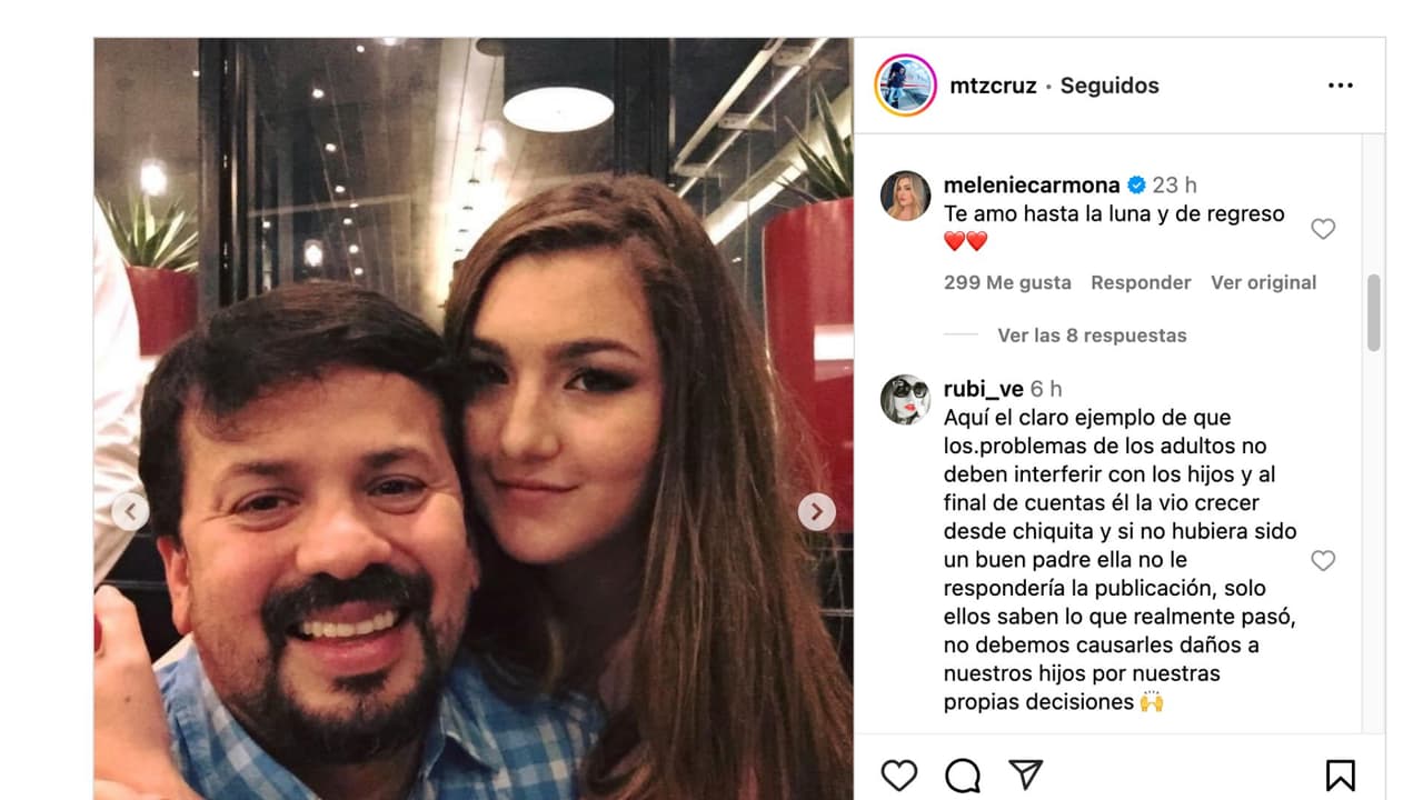 Hija de Alicia Villarreal dice "te amo" a Cruz Martínez tras emotiva felicitación de cumpleaños.
