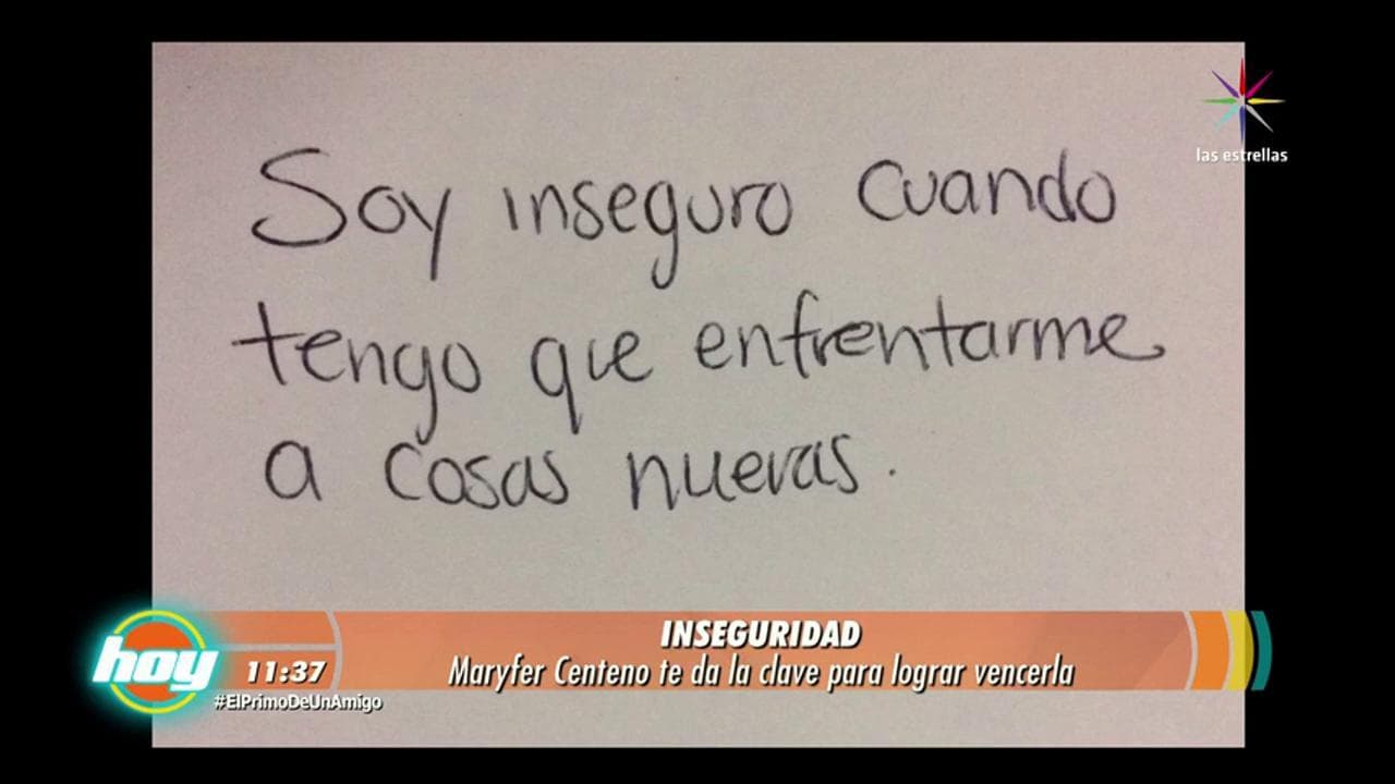 ¿Eres inseguro? Descúbrelo con Maryfer Centeno