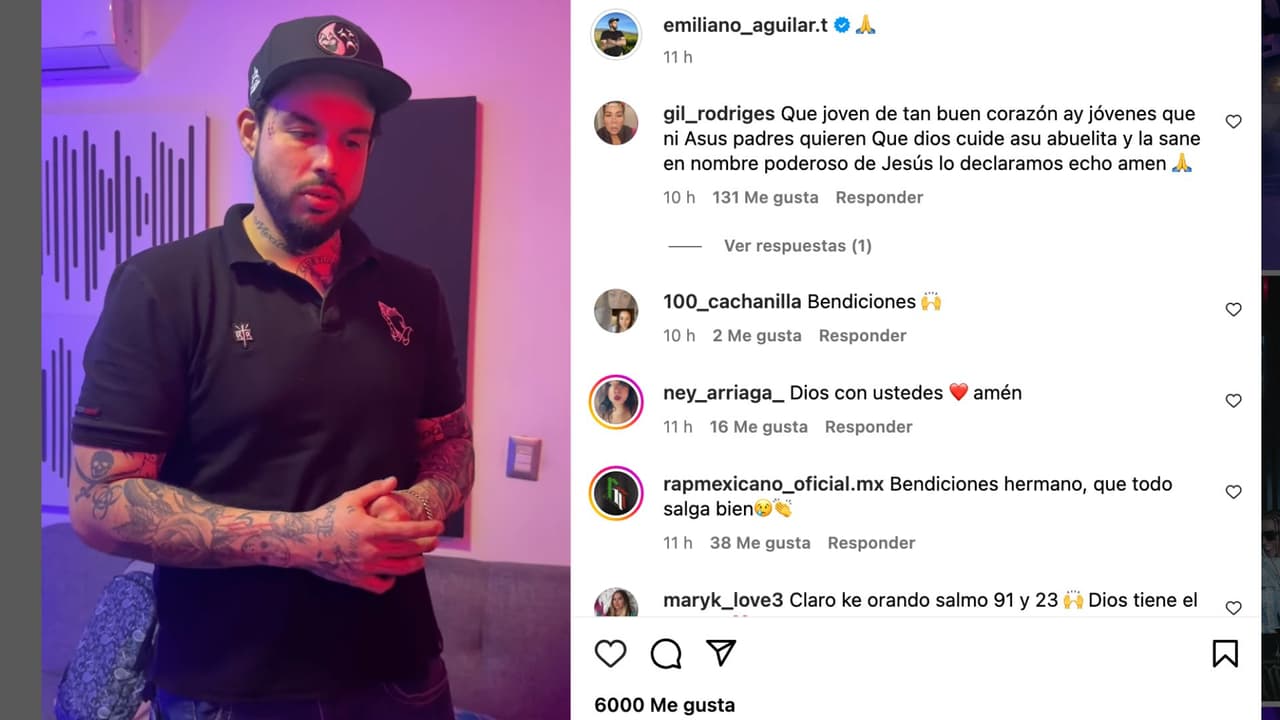 Emiliano, hijo de Pepe Aguilar, pide oraciones por la salud de su abuela.