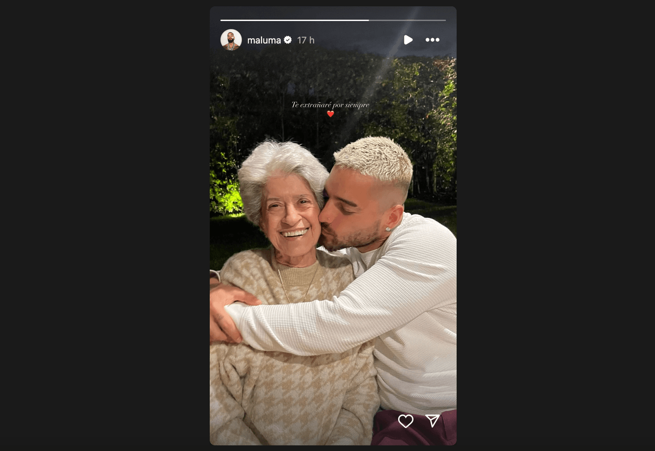 Maluma está de luto y así se despide