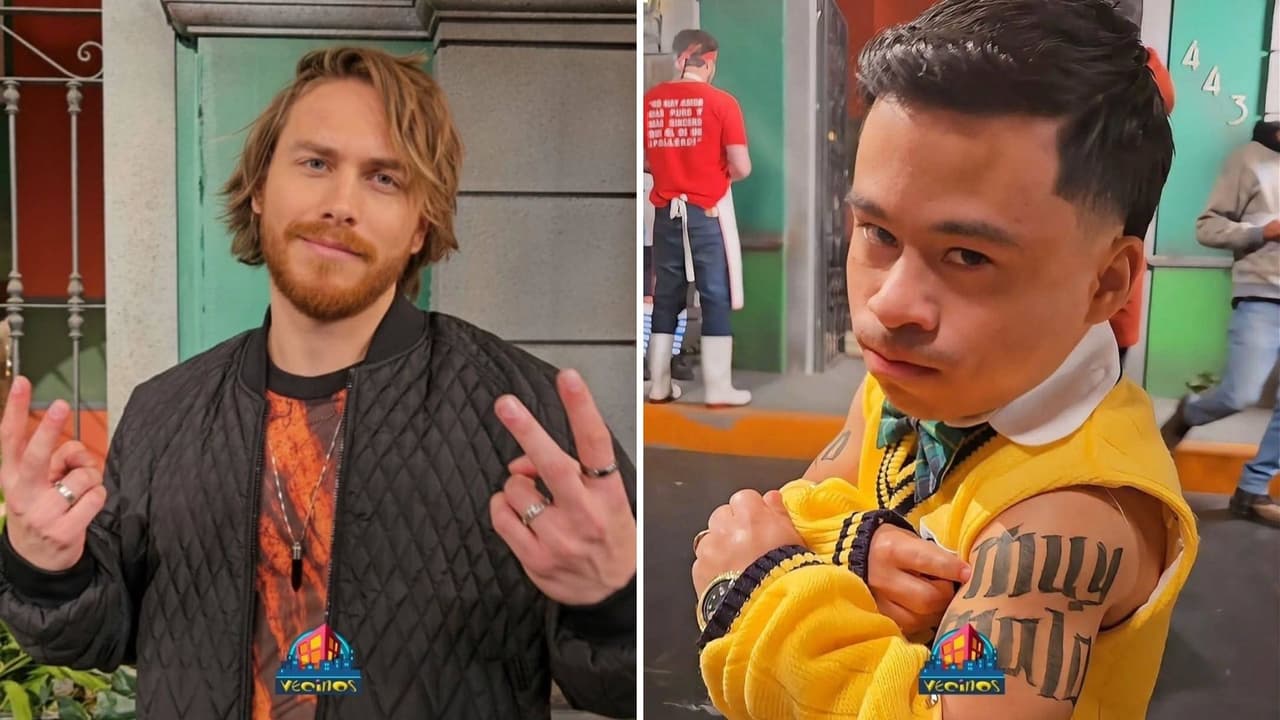 Abelito y Aldo de Nigris graban episodio de 'Vecinos'