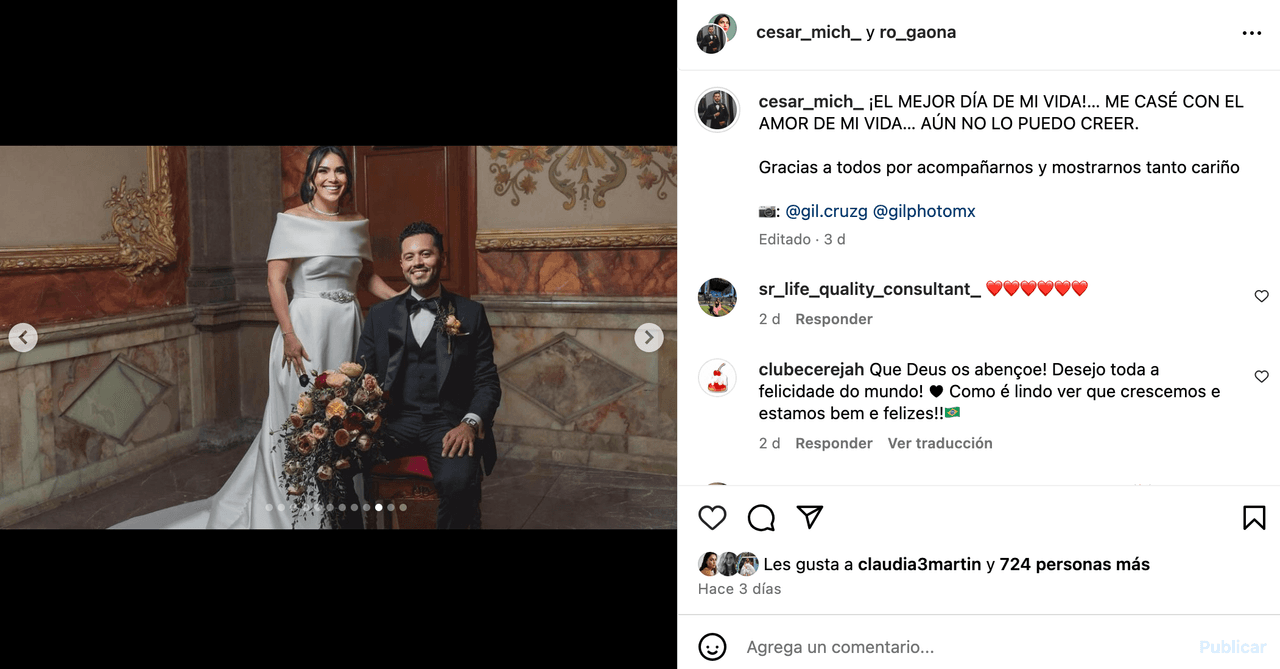 El actor de El Diario de Daniela se casa en lujosa boda