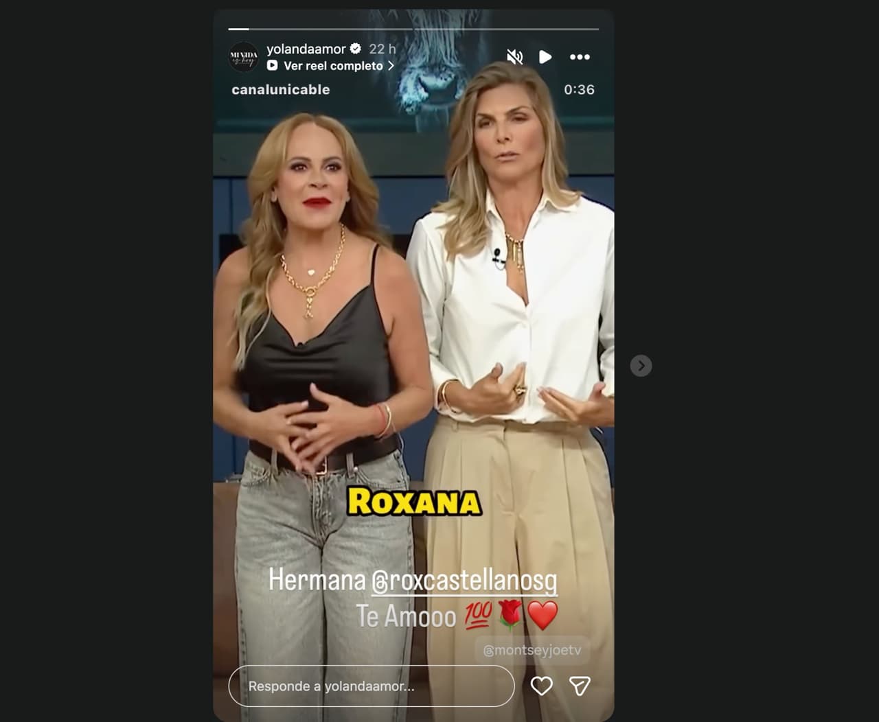 Roxana Castellanos y Montserrat Oliver.