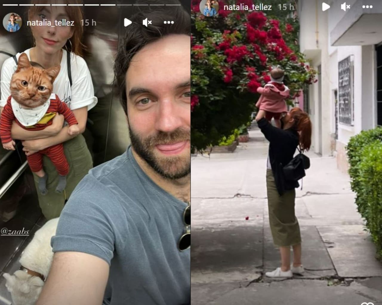 Con su característico sentido del humor, Natalia Téllez presumió a su hija.