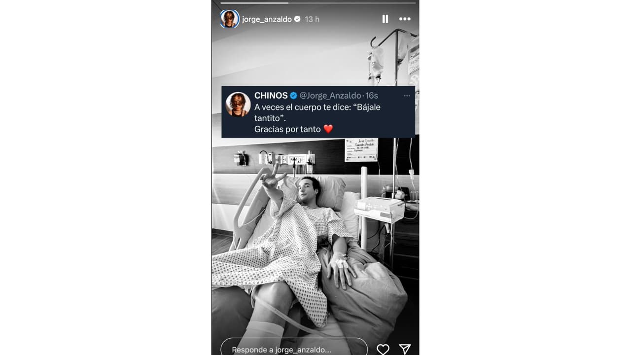 Jorge Anzaldo reaparece tras hospitalización.