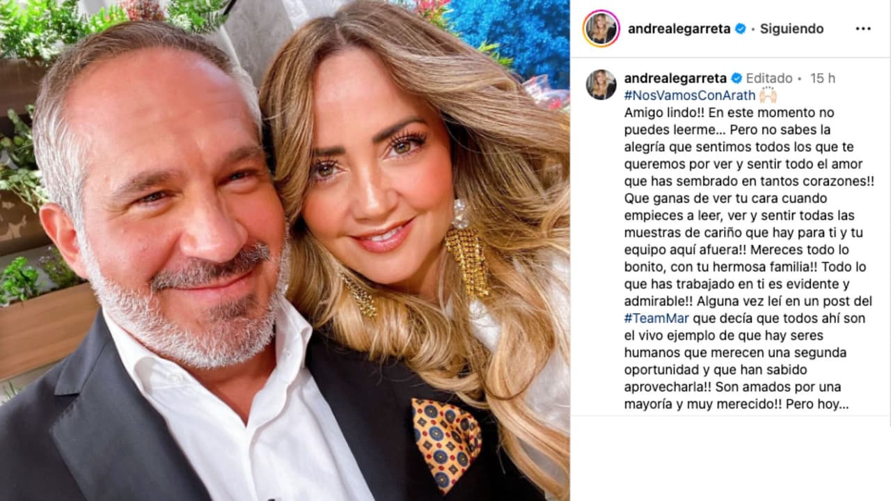Andrea Legarreta muestra su apoyo a Arath de la Torre tras su posible salida de 'La Casa de los Famosos México'