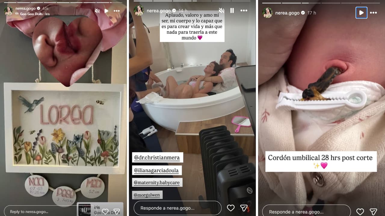 Nerea González revela detalles del nacimiento de su hija.