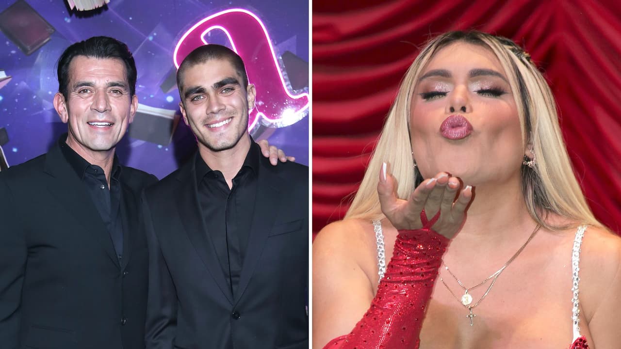 Jorge Salinas, su hijo Santiago Salinas, y Wendy Guevara.