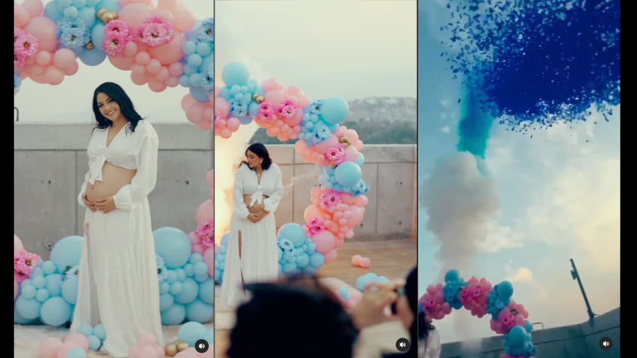 Geraldine Galván celebra su 'gender reveal'