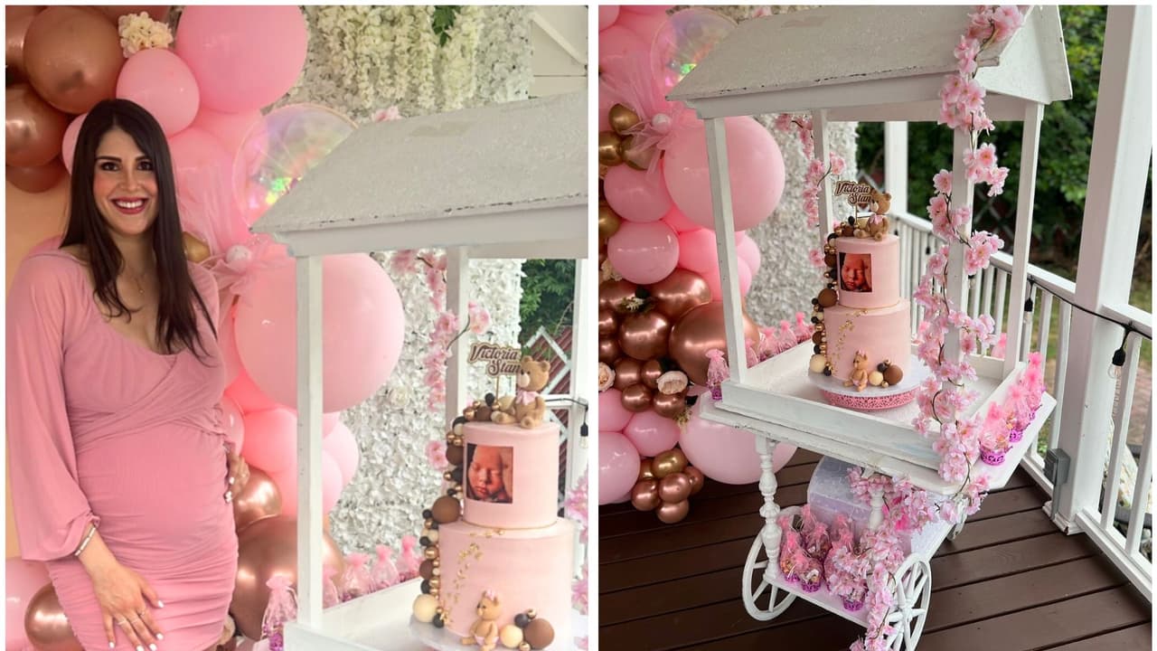 La familia de Joely Bernat incluyó la foto de un ultrasonido de Victoria en el pastel