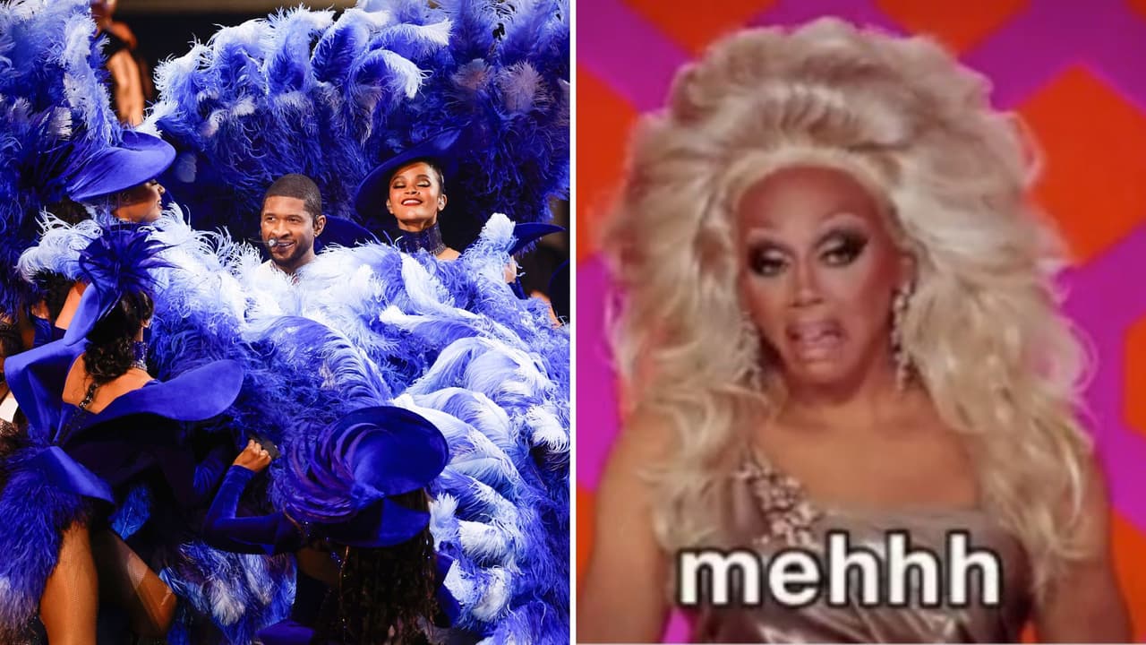 Show de Usher en el medio tiempo del Super Bowl desata memes: ¿el más aburrido de la historia?