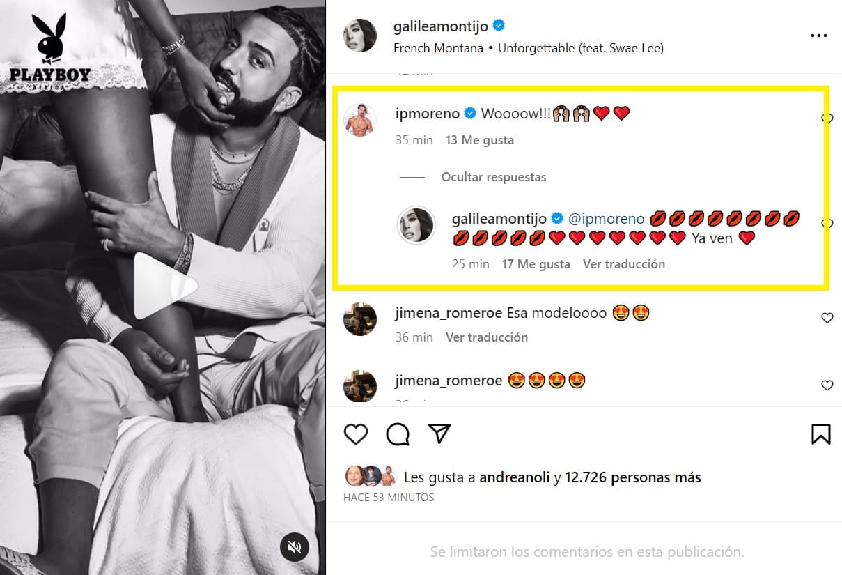 La conductora recibió infinidad de piropos