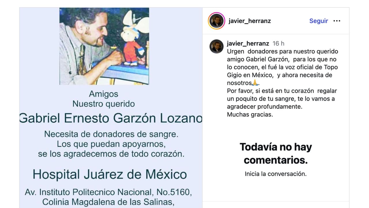 Piden ayuda para Gabriel Ernesto Garzón Lozano.