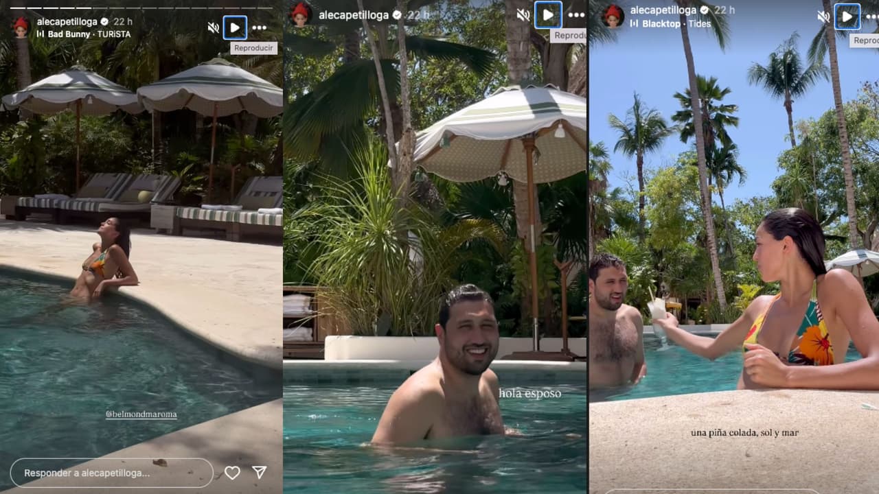 Alejandra Capetillo disfruta su luna de miel en la Riviera Maya