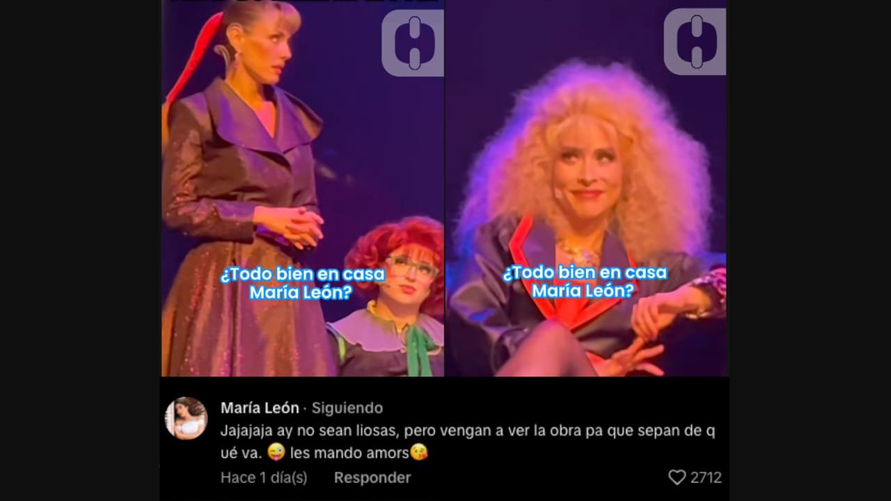 María León reacciona a los rumores sobre el desempeño de Mar Contreras en 'Mentiras, el musical'