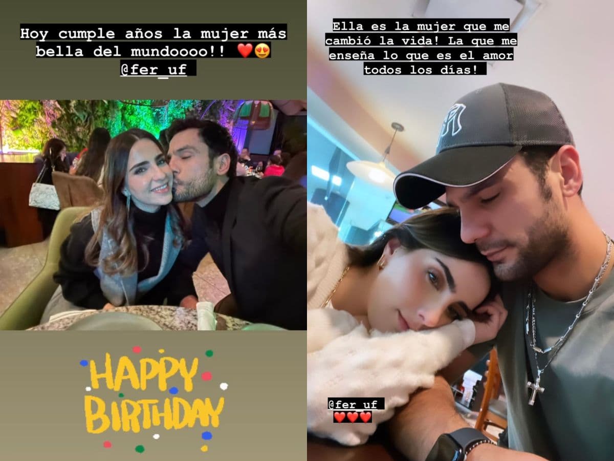 Los famosos viven una linda historia de amor.