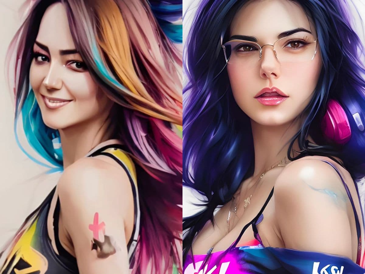 Estos famosos se sumaron a la tendencia de
<i>'magic avatars'.</i>