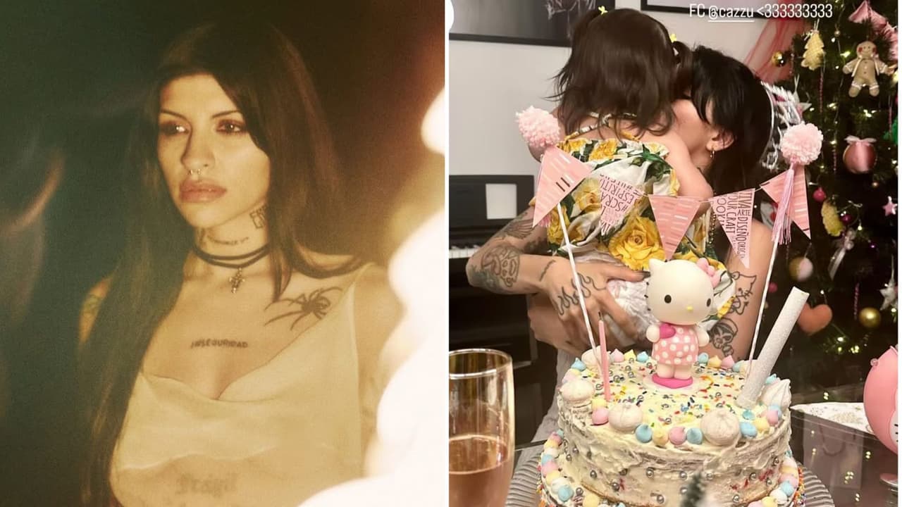 Tras éxito de ‘La cueva’, Cazzu reaparece junto a su hija de vacaciones antes de terminar el año