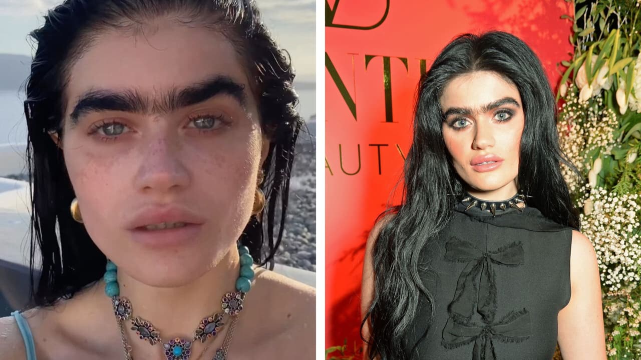 Modelo deja de depilarse el vello corporal y triunfa al romper estándar de belleza con sus cejas