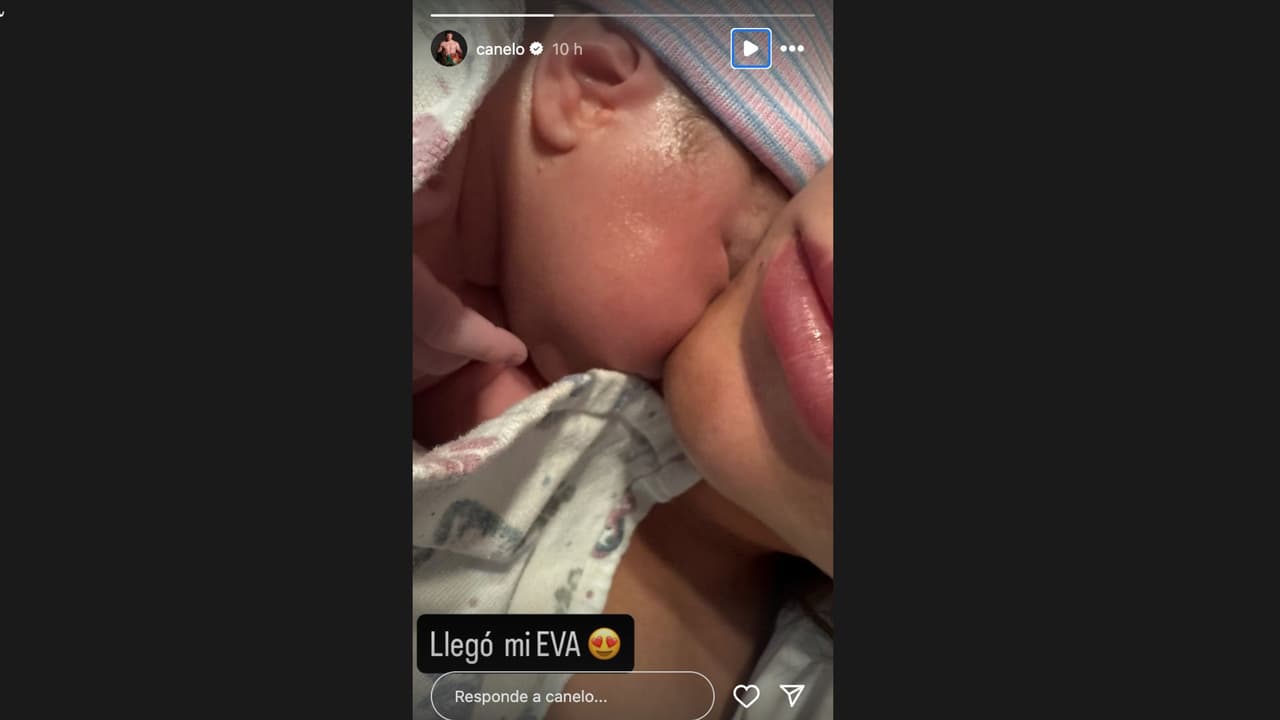 Saúl 'Canelo' Álvarez anuncia la llegada de su hija Eva.