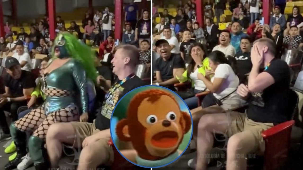Luchadora golpea a hombre que la manoseó en plena función y los asistentes la apoyan