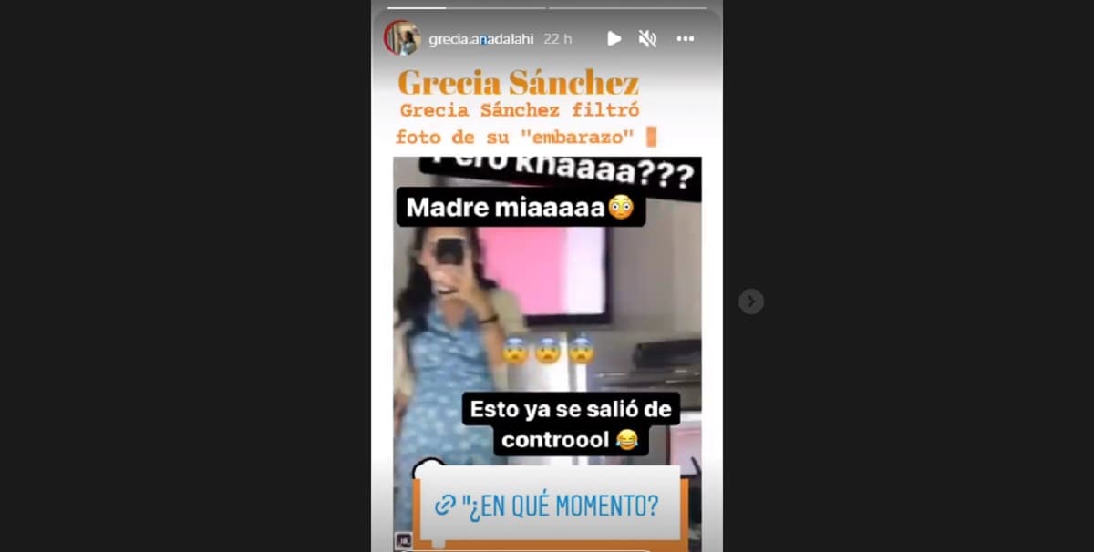 La joven detalló que no está embarazada y dejó entrever que fue para un proyecto