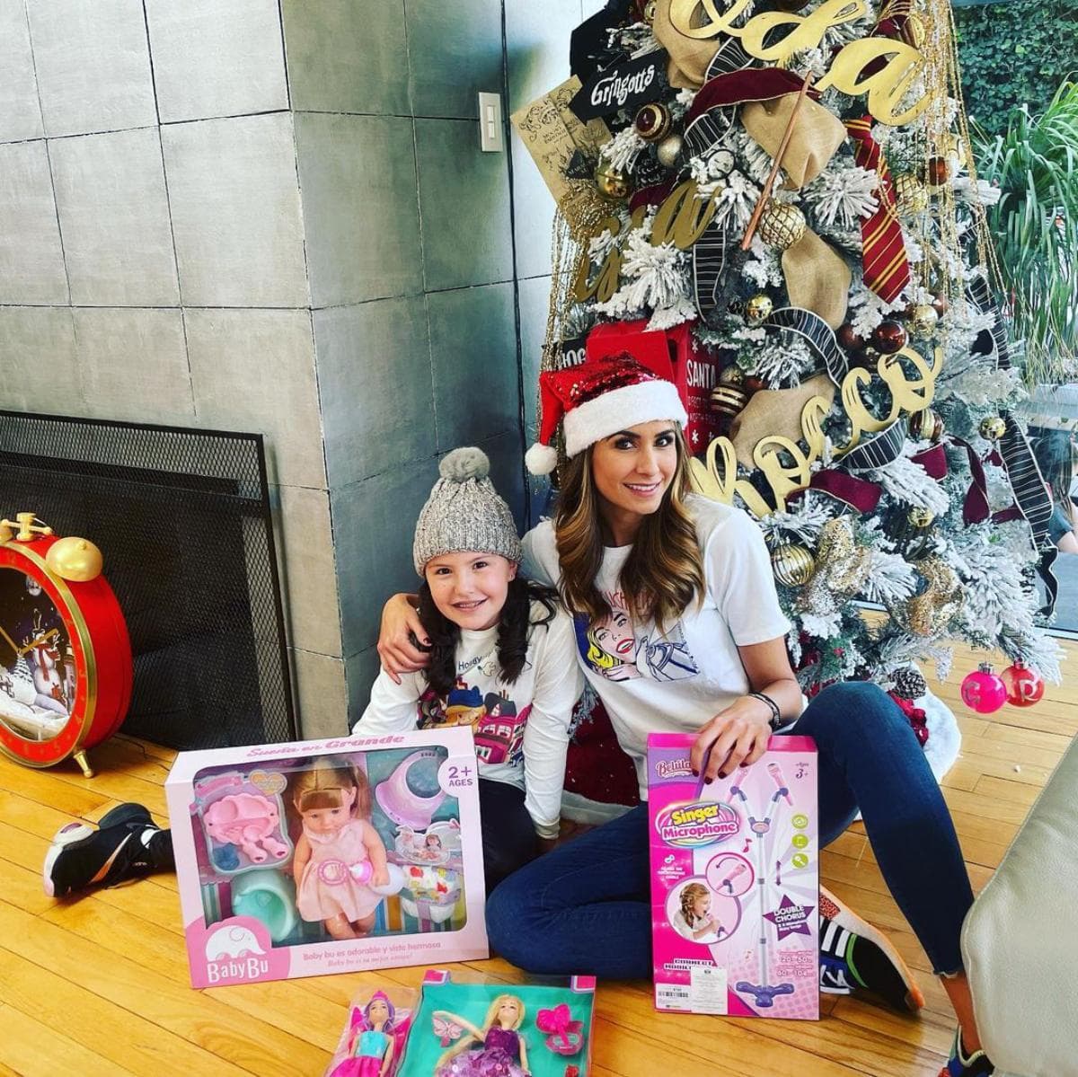 La conductora mostró cada detalle de la decoración que colocó