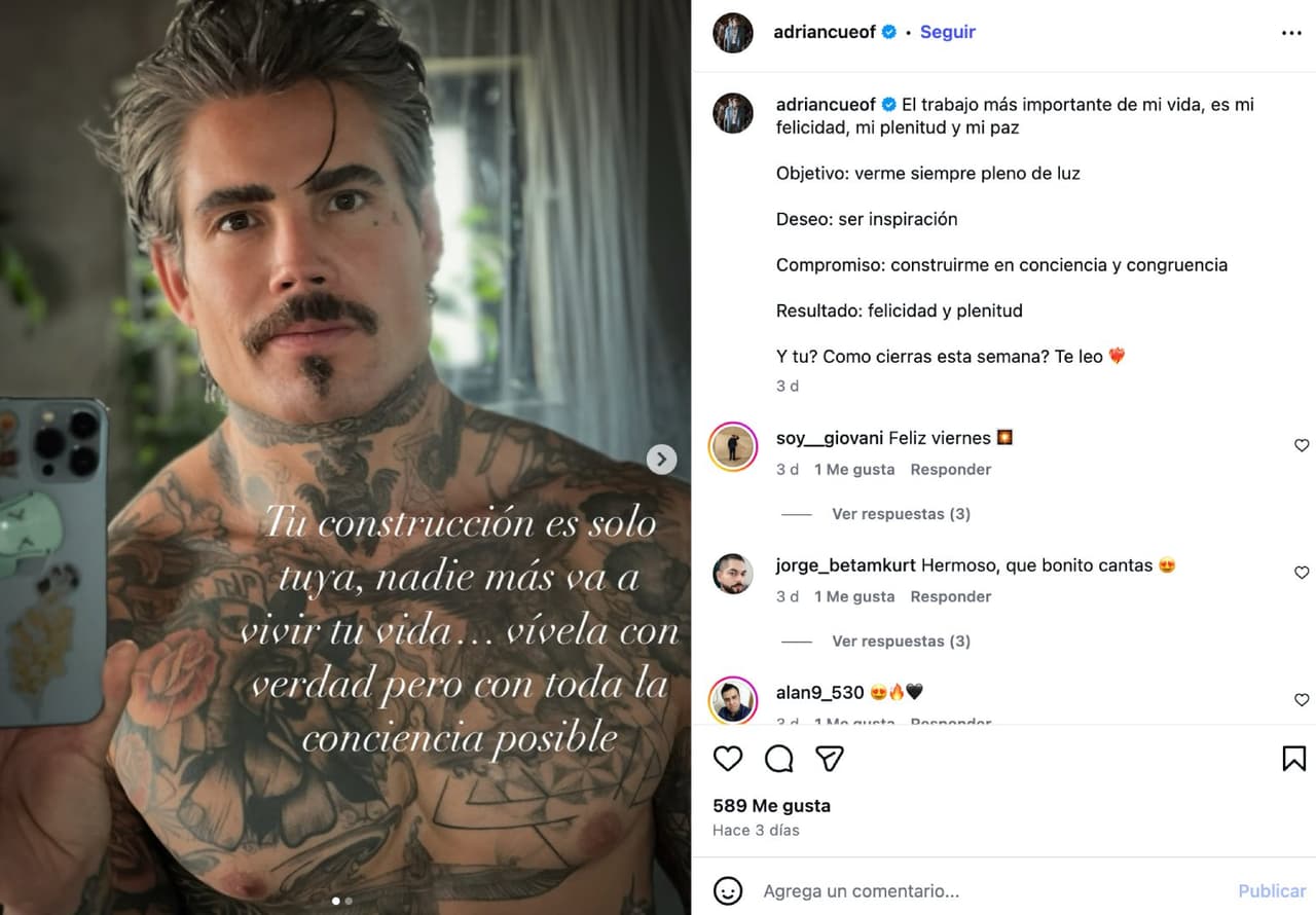 Adrián Cué, ex Mercurio.