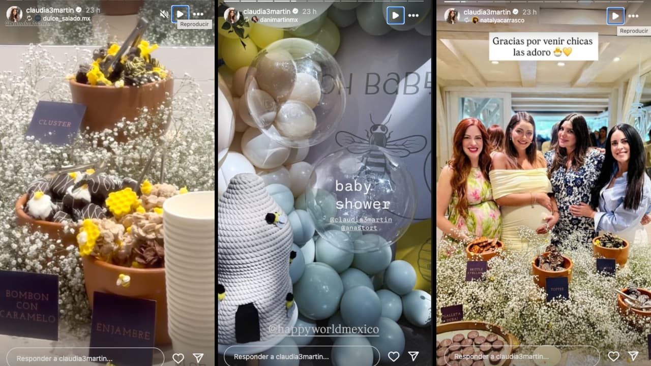 Claudia Martín celebra el baby shower de su hijo Máximo