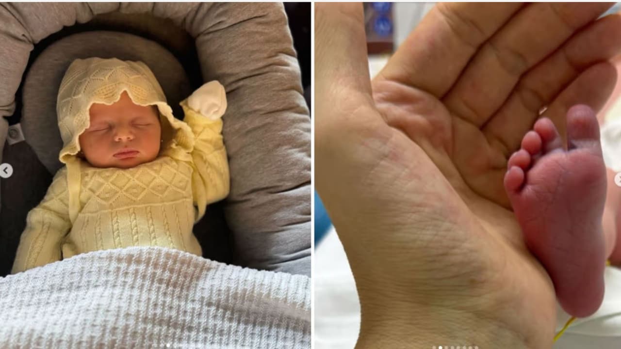 Sofía Escobosa presenta a su bebé.