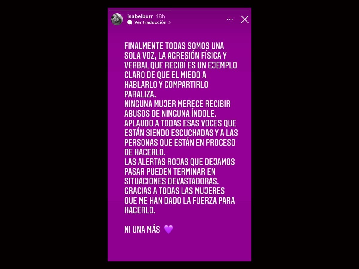 La actriz de 'Si nos dejan' alzó la voz en el marco del Día de la Mujer.